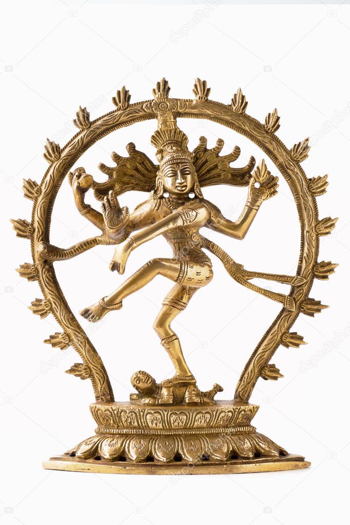 Statue of Shiva Nataraja - Lord of Dance isolated