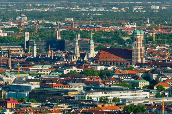 Luchtfoto van München. München, Beieren, Duitsland — Stockfoto