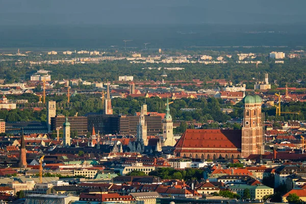 慕尼黑的鸟瞰图。德国慕尼黑巴伐利亚州 — 图库照片