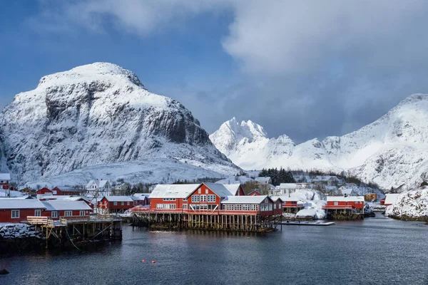 "노르웨이 로포텐 제도에 있는 마을 — 스톡 사진