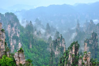 Zhangjiajie mountains, China clipart
