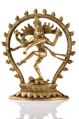 shiva nataraja - dans izole tanrısı heykeli