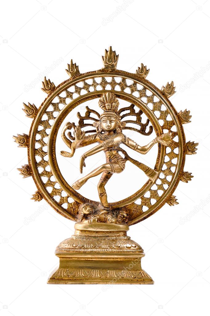 Statue of Shiva Nataraja - Lord of Dance isolated