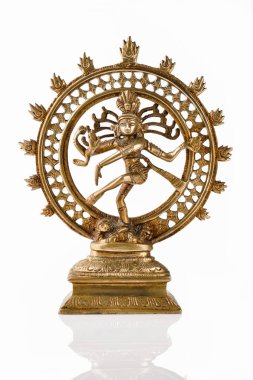 Statue of Shiva Nataraja - Lord of Dance isolated clipart