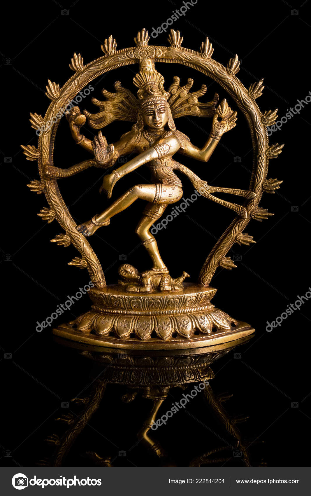 Statue of Shiva Nataraja - Lord of Dance Stock Photo by ...