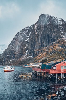 Hamnoy fishing village on Lofoten Islands, Norway  clipart