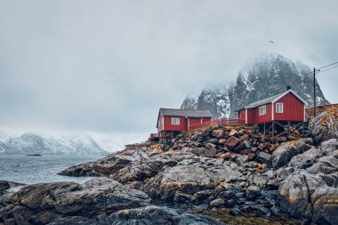 Hamnoy fishing village on Lofoten Islands, Norway clipart