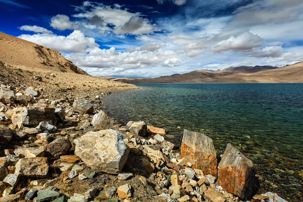 TSO Moriri meer in de Himalaya, Ladakh — Stockfoto