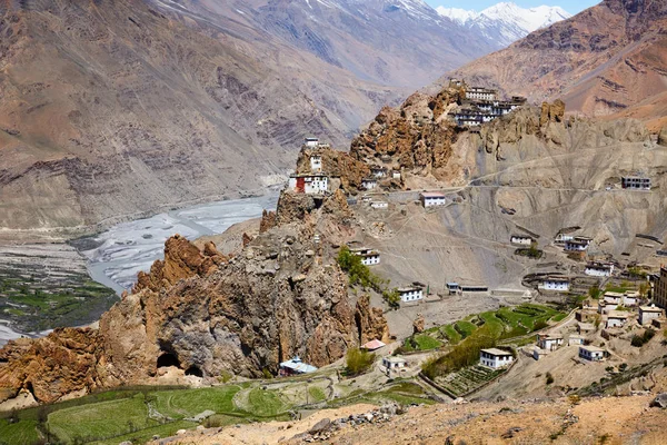 Dhankar Gompa-Kloster im Himalaya — Stockfoto