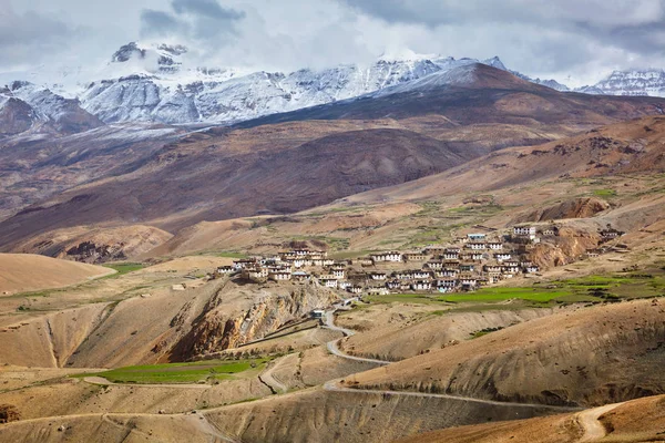 Kibber byn i Himalaya — Stockfoto