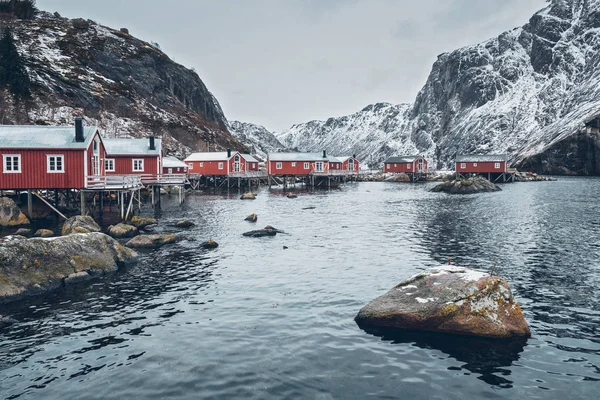 Αλιευτικό χωριό Nusfjord στη Νορβηγία — Φωτογραφία Αρχείου