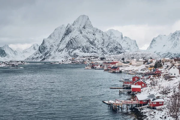 Ψαροχώρι Reine, Νορβηγία — Φωτογραφία Αρχείου