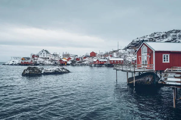 Nusfjord fiskeby i Norge — Stockfoto