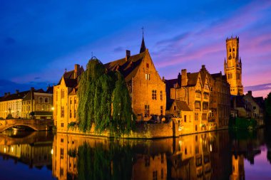 Belçika 'nın ünlü Bruges manzarası