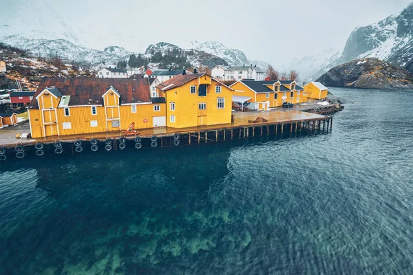 Nusfjord rybářská vesnice v Norsku — Stock fotografie