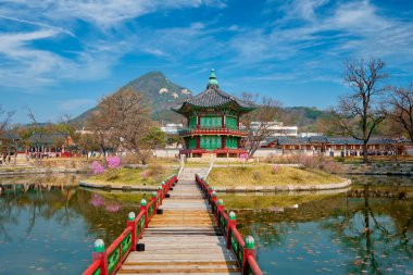 Hyangwonjeong köşk, Gyeongbokgung Sarayı, Seoul, Güney Kore