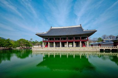 Gyeonghoeru köşk Royal ziyafet koridora Gyeongbokgung Sarayı, Seoul