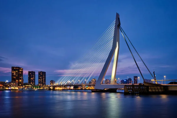 Erasmus Köprüsü, Rotterdam, Hollanda — Stok fotoğraf