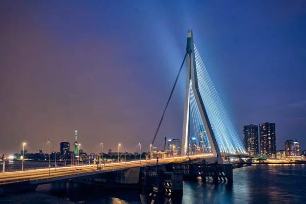 Erasmus Bridge, Rotterdam, Nizozemsko — Stock fotografie