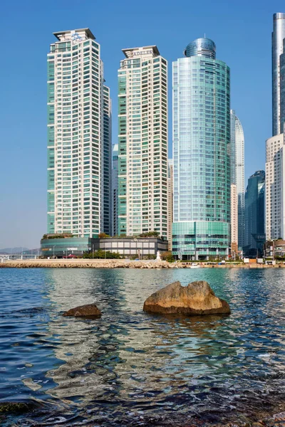 Marine city skyscrapers in Busan, South Korea — Stock Photo, Image