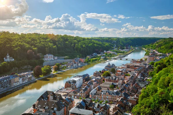 Vue aérienne de Dinant town, Belgique — Photo