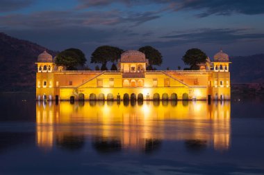 Jal Mahal Su Sarayı. Jaipur, Rajasthan, Hindistan