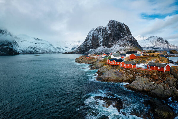 Hamnoy fishing village on Lofoten Islands, Norway