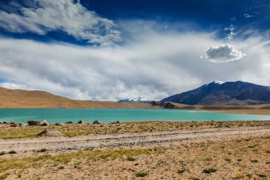 Himalaya Gölü Kyagar Tso, Ladakh, Hindistan