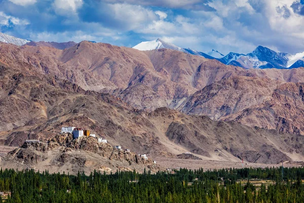 Thiksey gompa buddhistisches Kloster im Himalaya. — Stockfoto