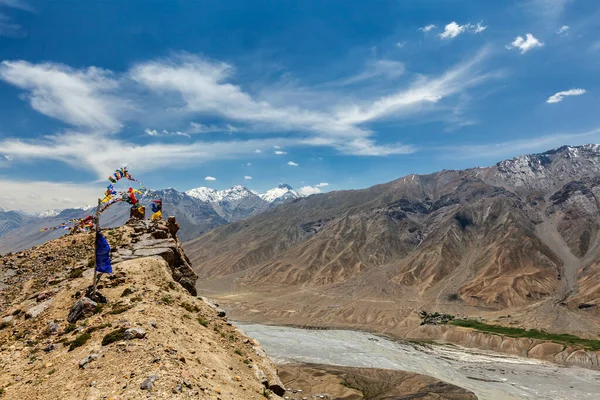 Himalayalar 'daki Spiti Vadisi manzarası — Stok fotoğraf