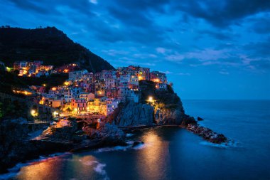 Manarola Köyü, Cinque Terre, Liguria, İtalya