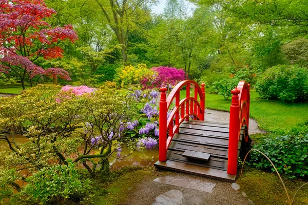 Japonská zahrada, Park Clingendael, Haag, Nizozemsko — Stock fotografie