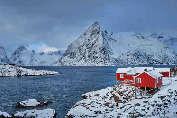 ノルウェーのロフテン島にあるハムニー漁村 — ストック写真
