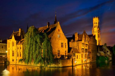 Belçika 'nın ünlü Bruges manzarası