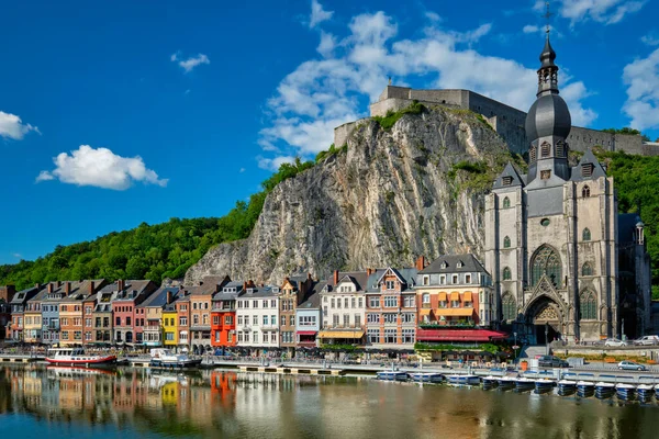 View of picturesque Dinant town. Belgium — Stock Photo, Image