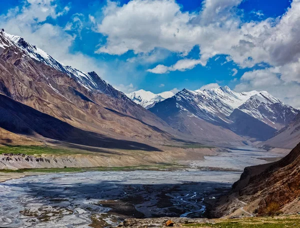 Valle del Spiti en Himalayas, Himachal Pradesh, India — Foto de Stock