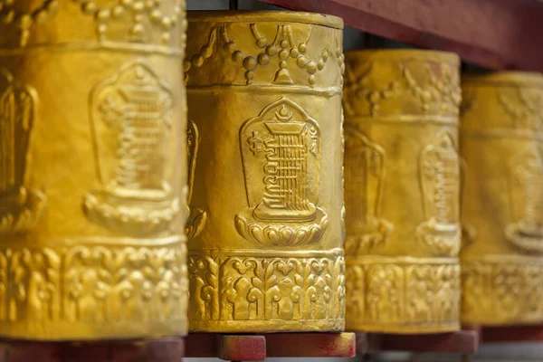 Rodas de oração em Tabo Monastery — Fotografia de Stock