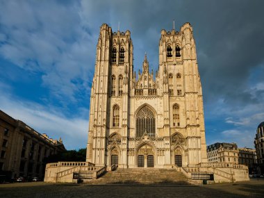 Brüksel, Belçika 'daki St. Michael ve St. Gudula Katedrali