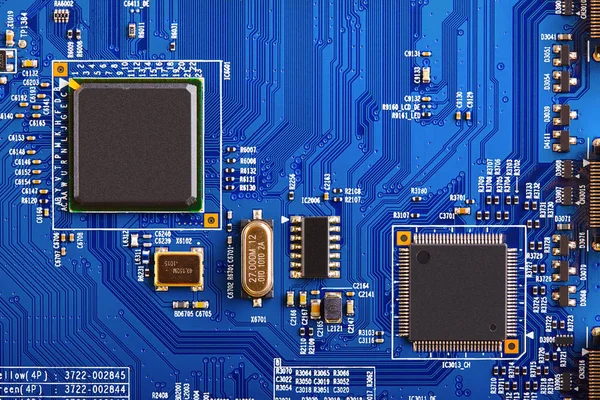 Elektronikus Áramköri Lap Lezárása — Stock Fotó