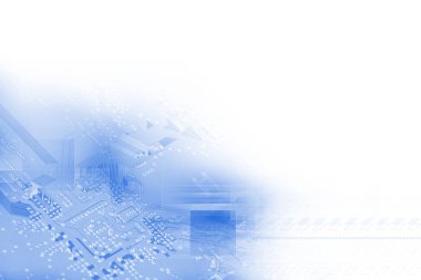 Elektronik devre kartı yüksek teknoloji kavramı, yakın çekim.