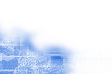 Elektronik devre kartı yüksek teknoloji kavramı, yakın çekim.