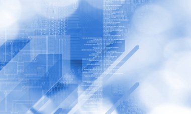 Elektronik devre kartı yüksek teknoloji kavramı, yakın çekim.