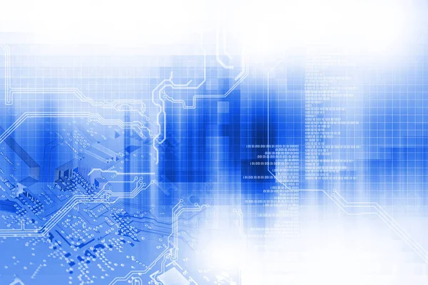 Elektronik devre kartı yüksek teknoloji kavramı, yakın çekim.