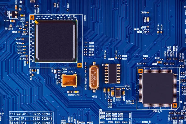 Elektronikus Áramköri Lap Lezárása — Stock Fotó