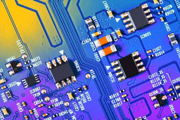 Elektronische Schakeling Van Dichtbij — Stockfoto