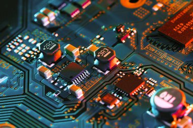 Bilgisayar devre donanımelektronik makine bileşeni kavram teknolojisi elektronik devre kartı parçası