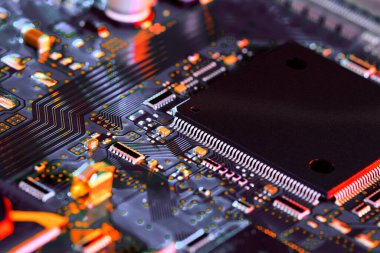 Bilgisayar devre donanımelektronik makine bileşeni kavram teknolojisi elektronik devre kartı parçası