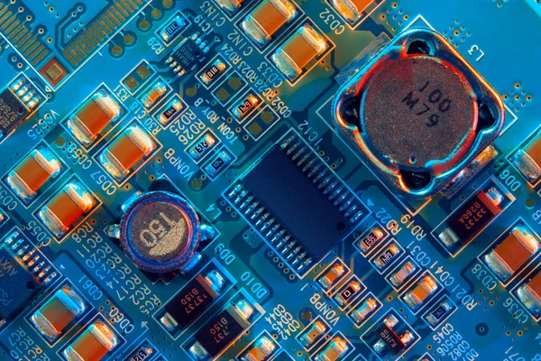 Carte Circuit Électronique Faisant Partie Technologie Concept Composant Machine Électronique — Photo