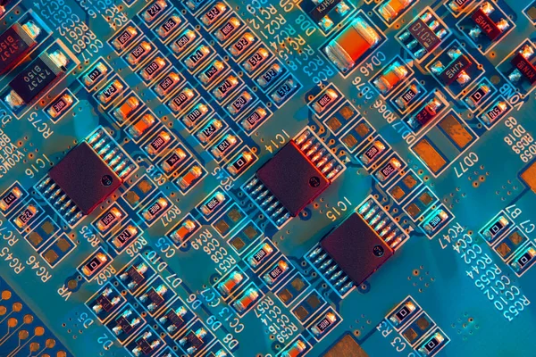 Scheda Circuito Elettronico Parte Della Tecnologia Concetto Componente Della Macchina — Foto Stock