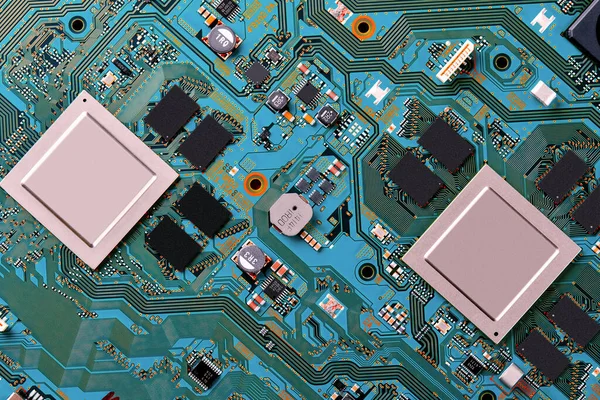 Placa Circuito Electrónico Parte Tecnología Concepto Componente Máquina Electrónica Hardware — Foto de Stock